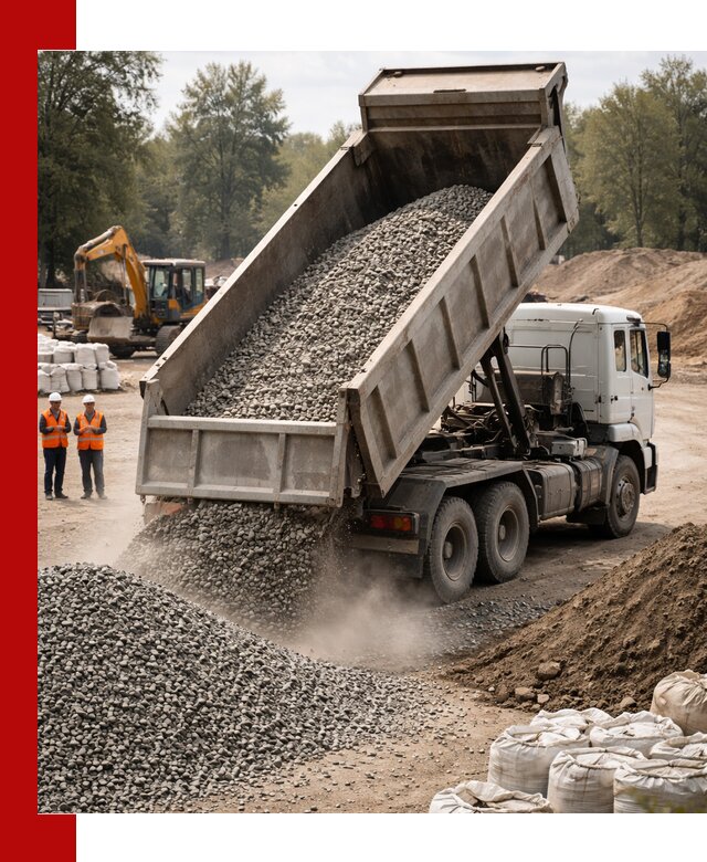 Аренда самосвала в Каспийске для доставки сыпучих и нерудных материалов