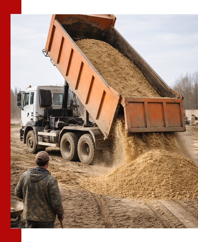 Аренда самосвала 20 тонн для перевозки грузов в Каспийске