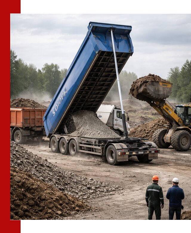 Аренда тонар 40 тонн в Каспийске с доставкой материалов