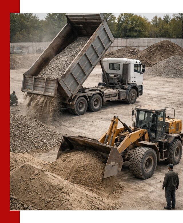 Перевозка сыпучих грузов самосвалами и бортовыми в Каспийске