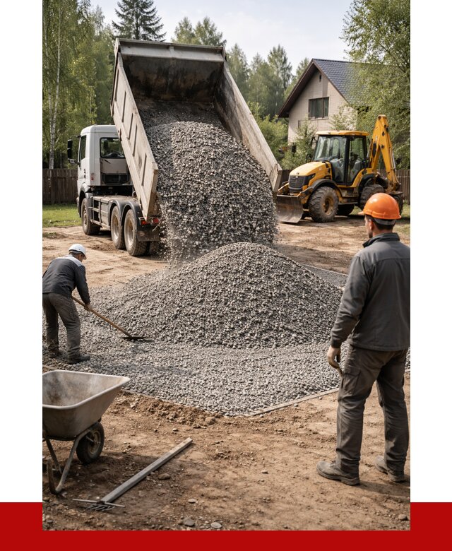 Отсыпка участка щебнем в Каспийске от 6618 р. ПРОНЕРУДКсп