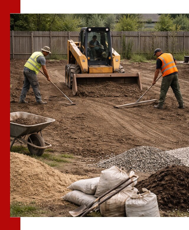 Выравнивание участка под строительство и благоустройство в Каспийске