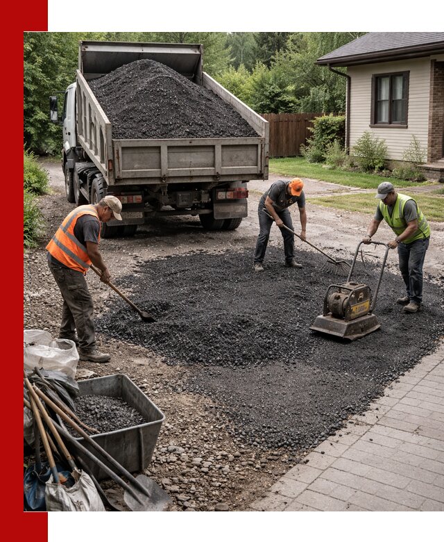 Асфальтовая крошка для двора с доставкой в Каспийске